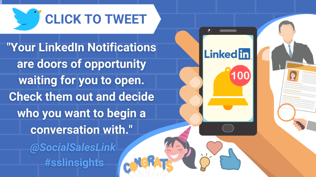 Click to tweet - responding to linkedin connections