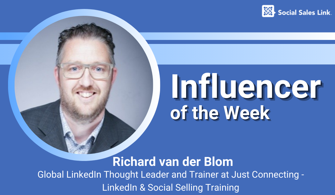 Influencer of the Week - Richard van der Blom