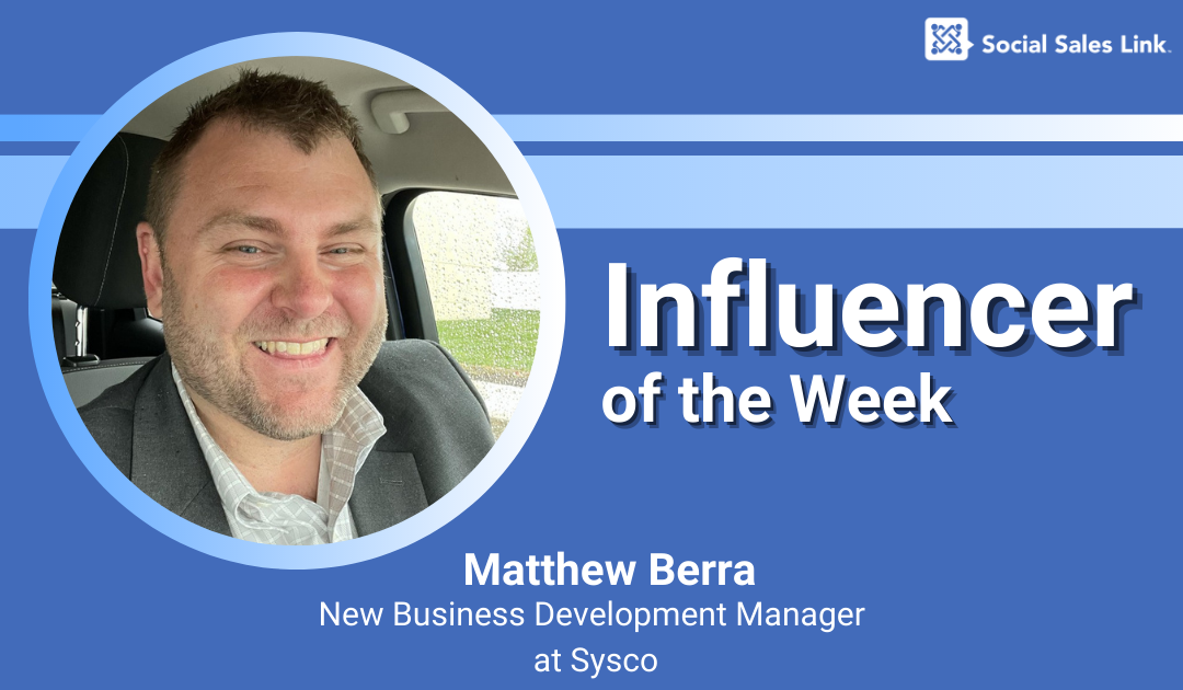 Blog_Influencer of the Week - Matthew Berra