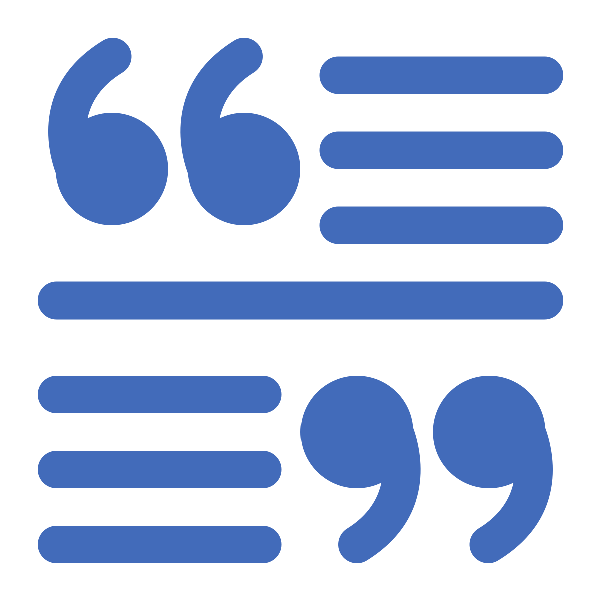 Four Branded Post Quotes