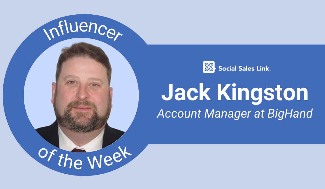 Jack Kingston - Influencer of the Week