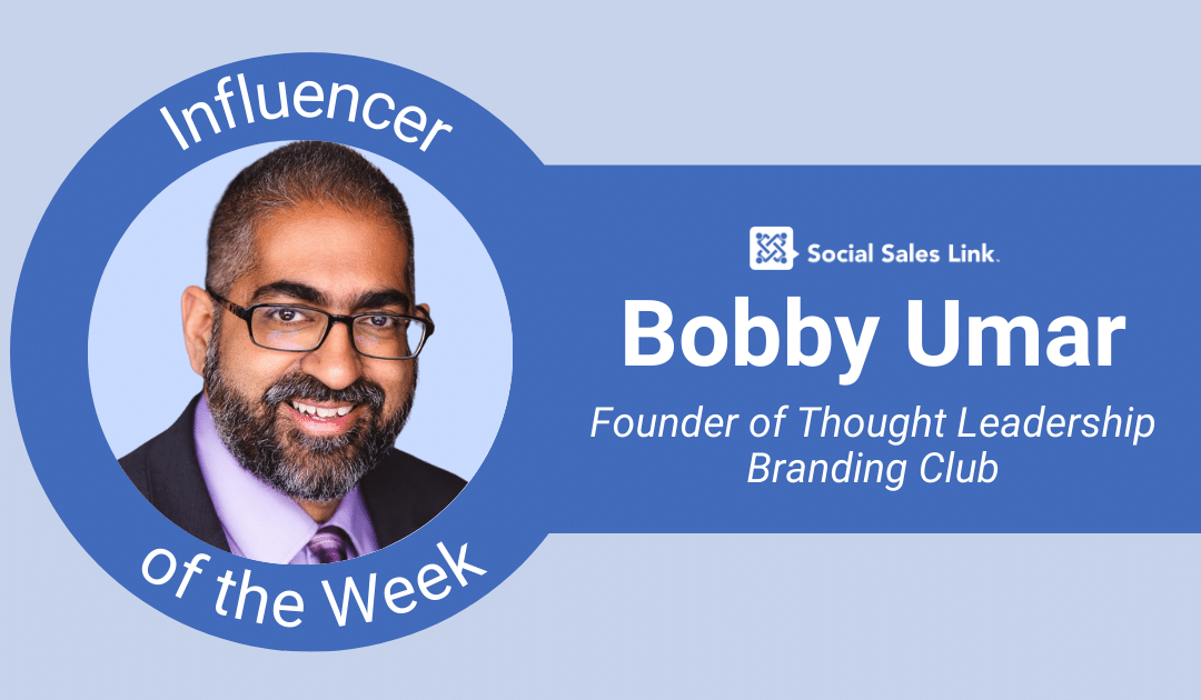Bobby Umar - Influencer of the Week